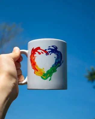 Pride Rainbow Heart