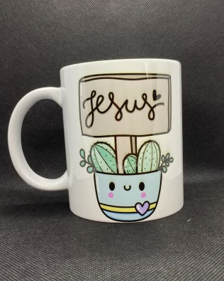 Jesus and Cactus mug