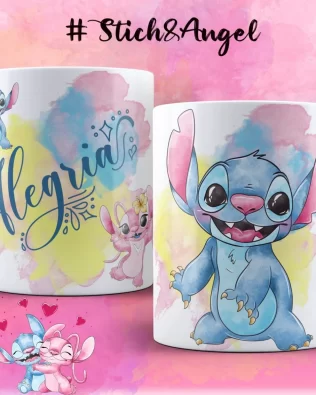 Friendship and Happy Stitch Mug Alegria ou Amizade Brazilian, Disney Mug, Gift for Mom, Bestfriend