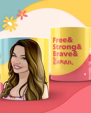 Caricature Custom Coffee Mug – Cartoon Disney Style